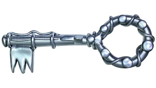 アンティークの金属製のキー — ストック写真