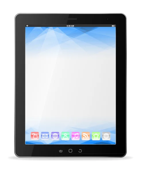 Computador tablet vetor — Vetor de Stock