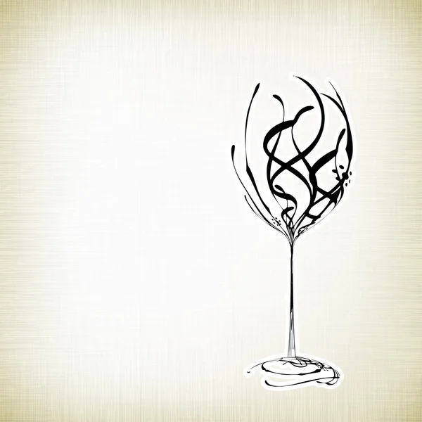 Ancienne carte de vin vintage — Image vectorielle