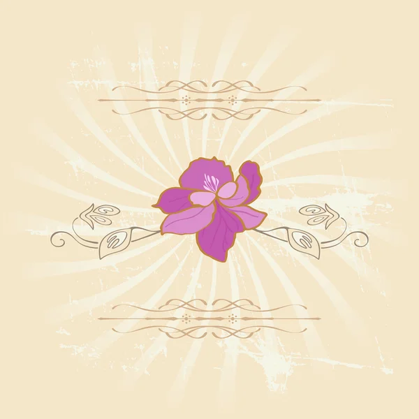 รูปแบบสไตล์วินเทจดอกไม้ — ภาพถ่ายสต็อก