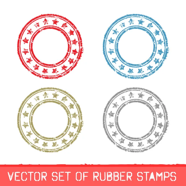 Set of rubber stamps — Stock Vector