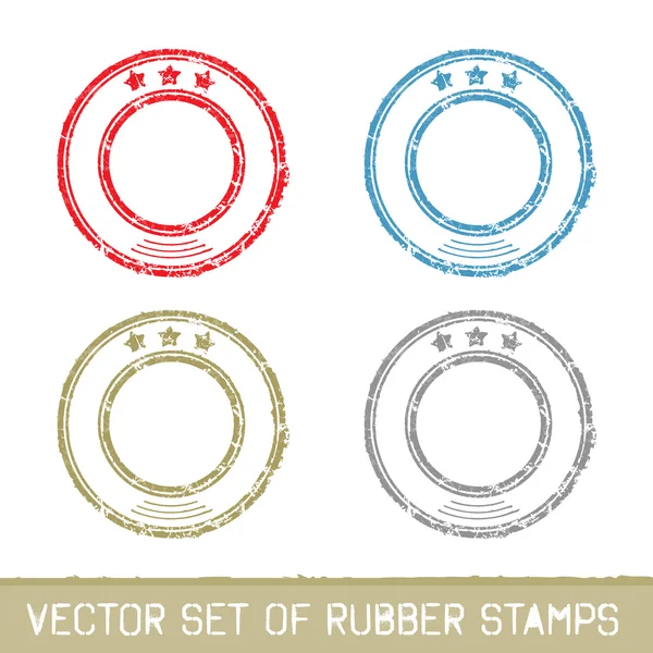 Set of rubber stamps — Stock Vector