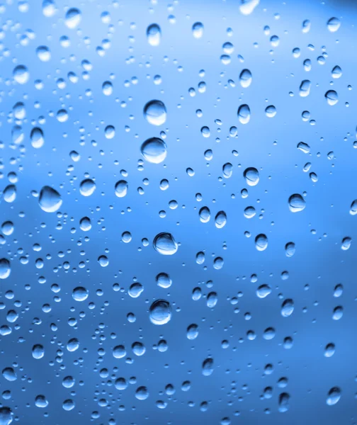 Vattendroppar på ett glas — Stockfoto