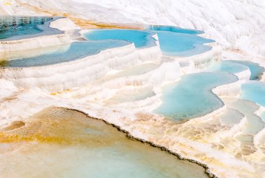 pamukkale turkuaz su Traverten havuzları