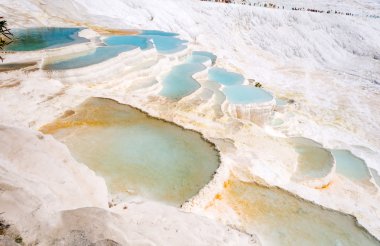 pamukkale turkuaz su Traverten havuzları