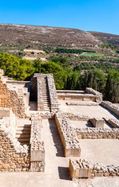 Girit'te knossos antik sitesi