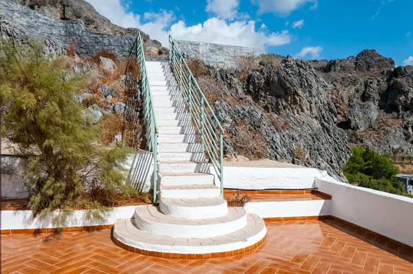 Tatlı beyaz merdiven — Stok fotoğraf