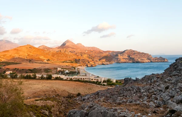 在克里特岛，希腊美丽的海景景观 — 图库照片