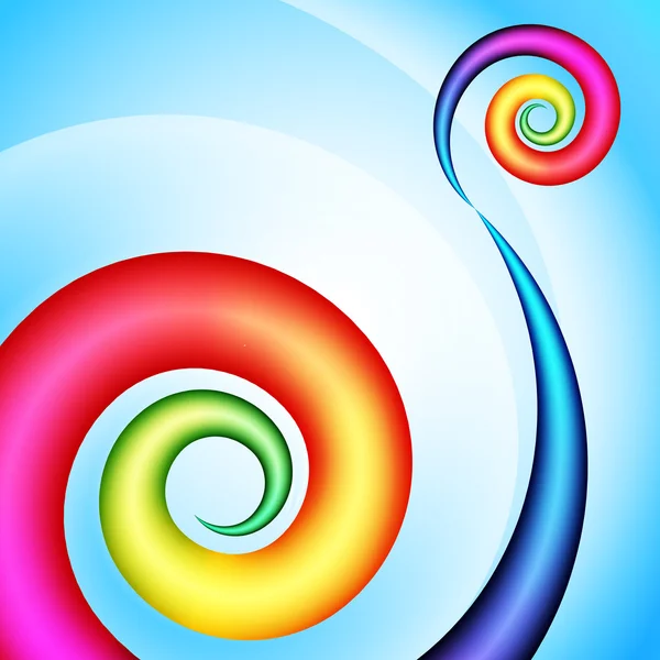 Colorful swirl shape — Stock Vector