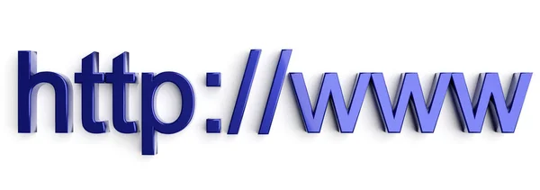 Internet Web Address Http Www Search Bar Browser 3D渲染 — 图库照片