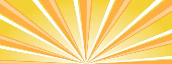 太陽光線を用いた抽象レトロな背景 デザインのための夏のベクターイラスト — ストックベクタ