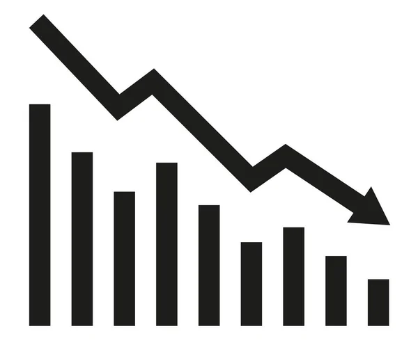 Grafik Mit Bericht Über Die Abnahme Diagramm Mit Den Fortschritten — Stockvektor