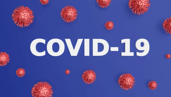 Concepto Medicina Del Virus Coronavirus Covid Con Título Palabra Covid — Foto de Stock