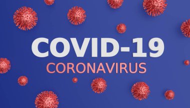 Şifre COVID-19 olan virüs Coronavirus covid 19 tıp konsepti. 3d oluşturma