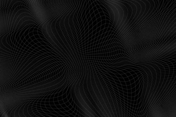 曲線波線を持つ抽象的な背景 デザインのためのベクトルイラスト 線からの波 — ストックベクタ