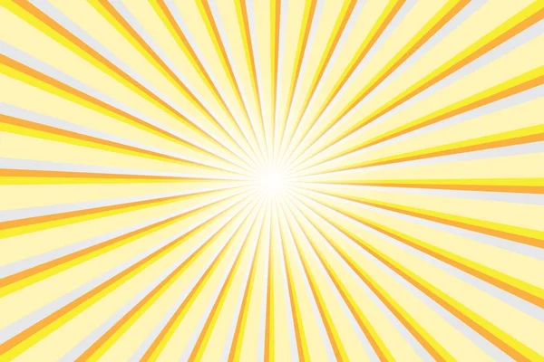 Fundo Amarelo Abstrato Com Raio Sol Ilustração Vetorial Verão Para —  Vetores de Stock