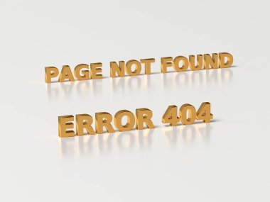 Hata 404 - www web sayfası bulunamadı. 3d oluşturma