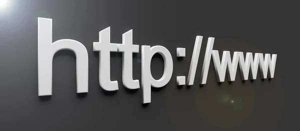 Http Www Internet Webadresse Der Suchleiste Des Browsers Darstellung — Stockfoto