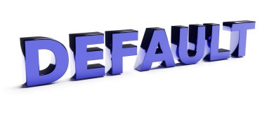 Öntanımlı. Kriz, durgunluk ve iflas kavramı. Ekonomik borç kavramları. 3d oluşturma