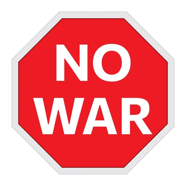 Stop War Sign Peace Conceptual Death Vector — Stock Vector