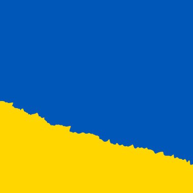 Ukrayna 'nın ulusal bayrağının renklerinde şablon 