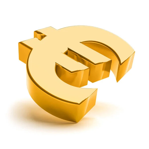 Euro Sign Finance Business Symbol Bankrupt Crisis Concept Rendering — 스톡 사진