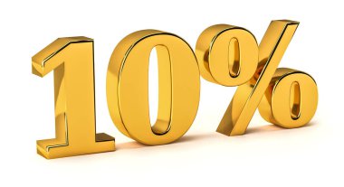 % 3 indirimli indirimli% 10 indirimli beyaz arka planda indirimli satış promosyonu. 3d oluşturma