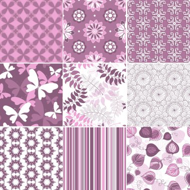 set pastel Dikişsiz desen