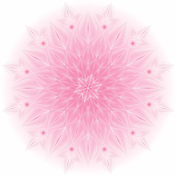 優しいピンク ホワイト フレーム — ストックベクタ