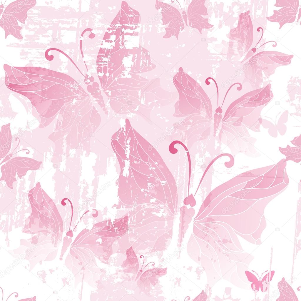 Seamless pink grunge pattern