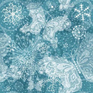 Noel, gümüş rengi Dikişsiz desen