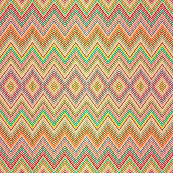 Modèle de zigzag coloré sans couture — Image vectorielle