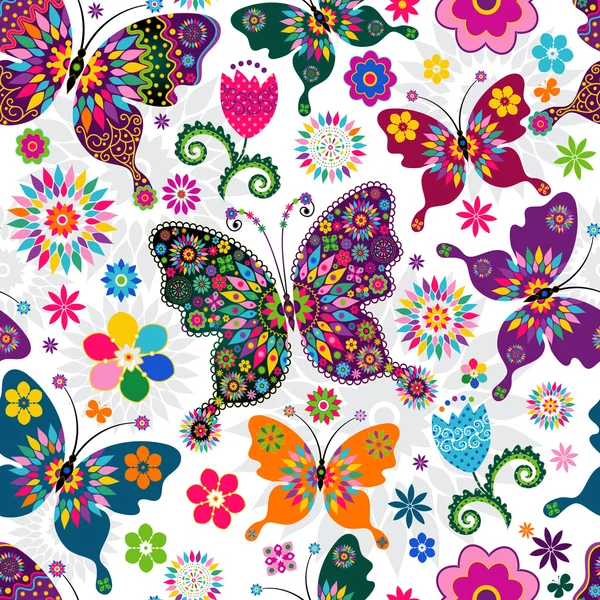 Seamless spring pattern — Stock Vector