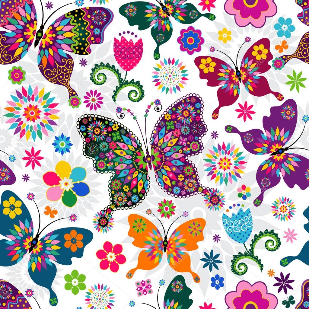 Seamless spring pattern