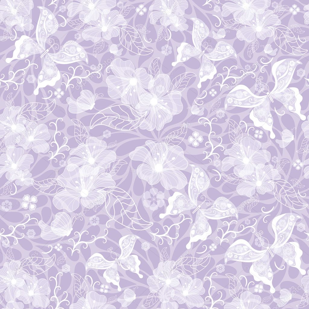 Gentle seamless violet vintage pattern