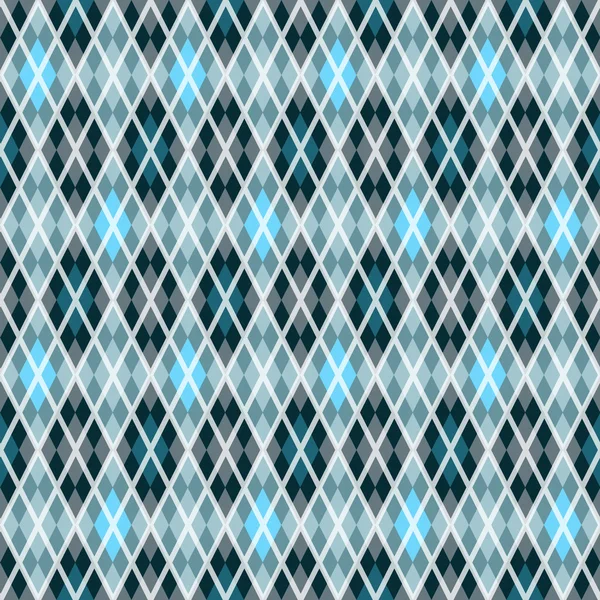 Blauw en grijs naadloze patroon — Stockvector