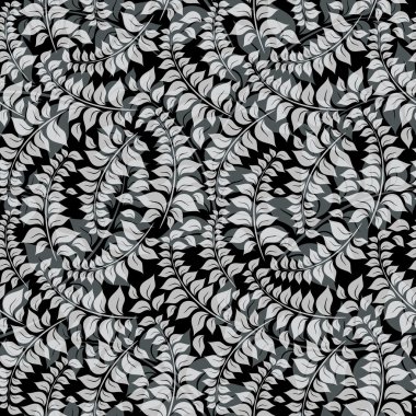 Dikişsiz siyah-beyaz desen