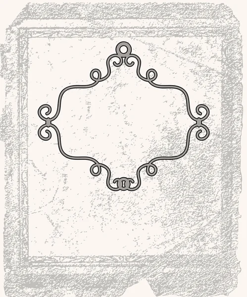 Гранж фон с рамкой — стоковый вектор