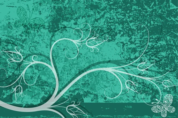 Papier turquoise grunge — Image vectorielle