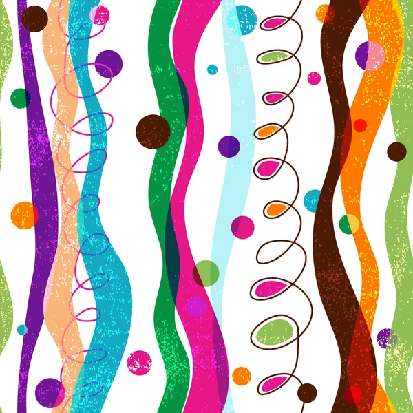 Grungy inconsútil patrón a rayas de colores — Archivo Imágenes Vectoriales