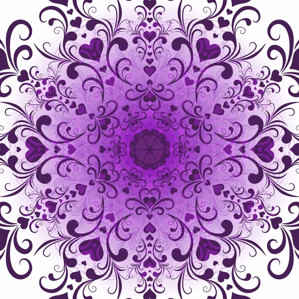 Violettes rundes Muster — Stockvektor