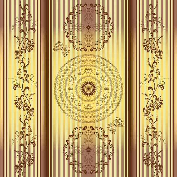 Seamless striped vintage pattern — Stock Vector