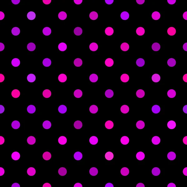 Seamless black dotted pattern — Stock Vector