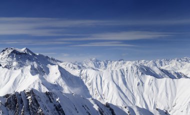 yüksek kış Dağları Panoraması