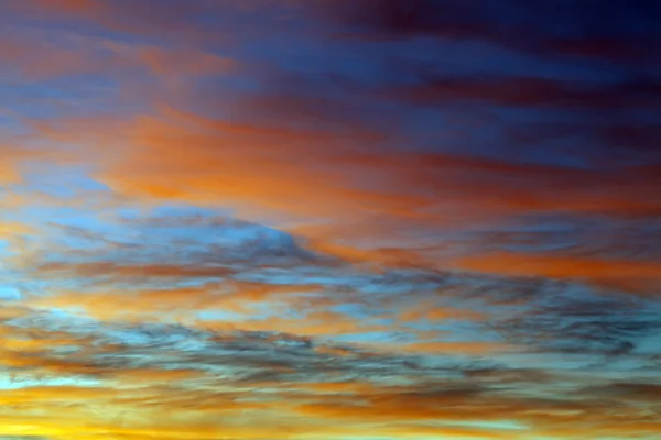 Multicolor sunset over the sea — Stock Photo, Image