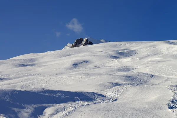 Skiën helling — Stockfoto