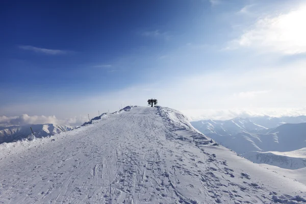 Bergstation der Seilbahn — Stockfoto