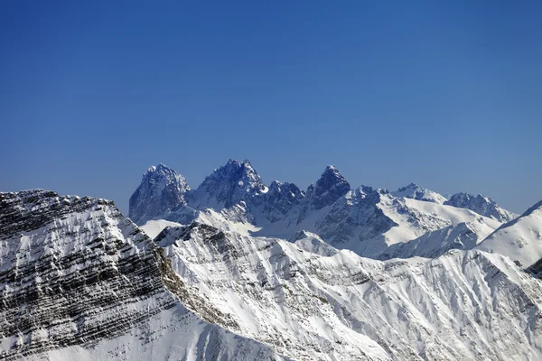 Snöiga klippor — Stockfoto