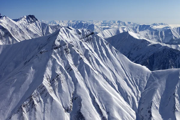 Montagna piste innevate — Foto Stock