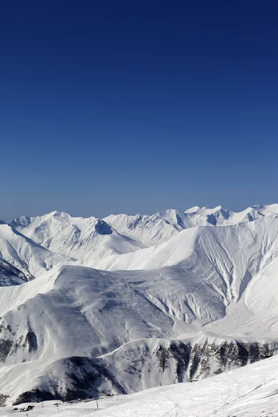 Uitzicht op skiresort — Stockfoto